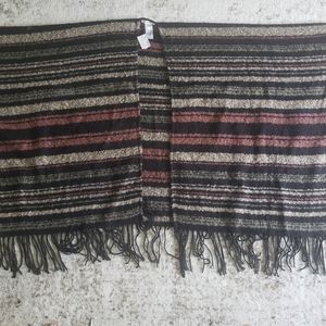 Maurices Super Soft Knit Boho Striped Shawl Fits Most Sizes